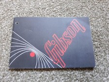 Vintage 1960's 70s Gibson Hangtag Manual 335 SG Standard Les Paul Goldtop Custom
