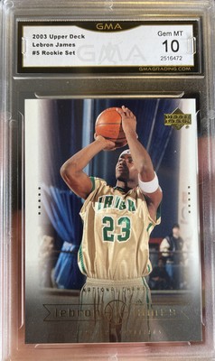 2003 Lebron James ROOKIE CARD Upper Deck Box Set Gem mint 10 High 