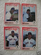 1990 LYNCHBURG RED SOX MINOR LEAGUE TEAM SET SPORTSPRINT (27 CARDS)