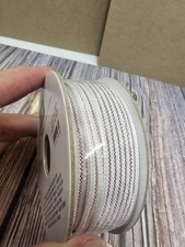 Stampin' UP ROSE GOLD/WHITE STRIPED RIBBON TRIM 10 YARDS 5/8 INCH NEW ROLL