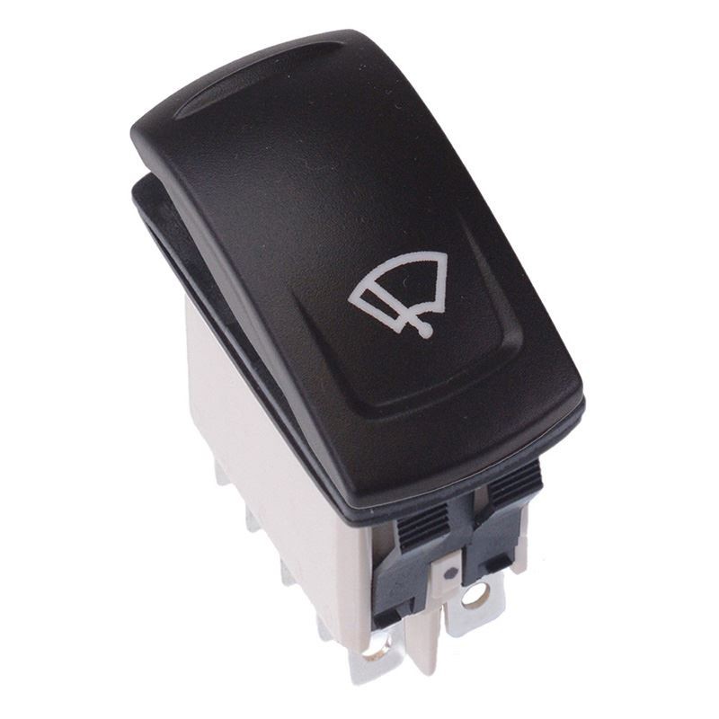 APEM Windshield Wiper Latching Red 24V LED Automotive Rocker Switch DPDT IP68