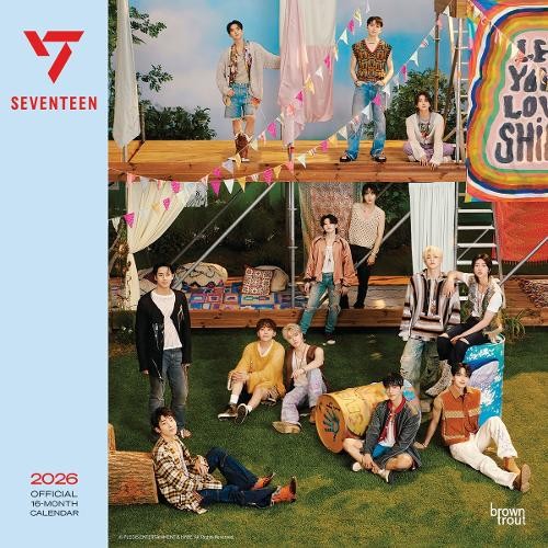Seventeen Official 2026 12 X 24 Inch (Hanging) Monthly Square Wall Calendar Plas