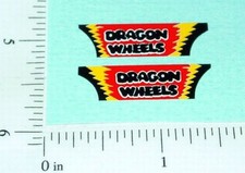 Pair Superfast Matchbox 43 Dragon Wheels Sticker SF-43B