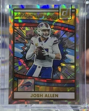 2025 Panini Donruss Josh Allen Action-All Pros Buffalo Bills Insert #AAP-JAL