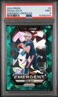 2024 Panini Prizm - Emergent Drake Maye #4 Green Ice Prizm (RC) PSA 9