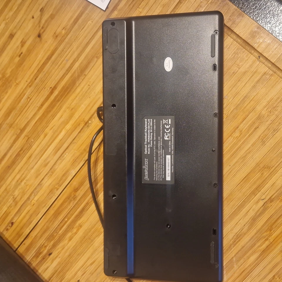 Perixx Periboard 505 Plus Wired Optical Trackball Keyboard USB - Image 3 of 4