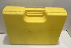 VTG K'NEX Knex Building Set Toys Yellow Box Case With Pieces Approx 4 Lbs 1993