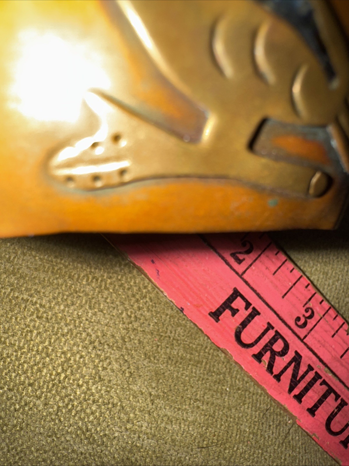 VTG Native American  Wide Solid Copper Cuff Brace… - image 8