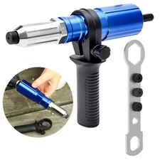 Rivet Nut Tool Adapter for 1/4" Hex Shank Cordless Drill Electric Rivet Gun Kit