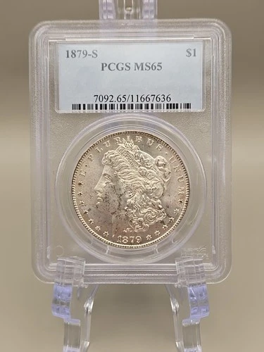 1879-S Morgan Silver Dollar $1 PCGS MS65