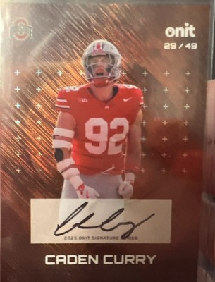 2025 Onit Gravity Series Ohio State Caden Curry Auto 29/49