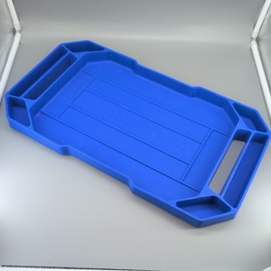 21" x 12" Rubber Tool Tray SEMI RIGID BLUE Large