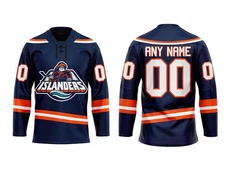 Custom NewYork Islander Reverse Retro Hockey Jersey S-5XL