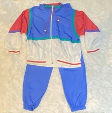 Vintage Cabazon Women's Swishy Windbreaker Jacket Pants Track Suit L