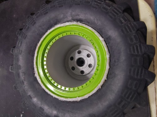 4x Losi LMT GRAVE DIGGER RC MONSTER TRUCK TIRES & 17MM HEX DEEP DISH RIMS WHEELS - Picture 9 of 10