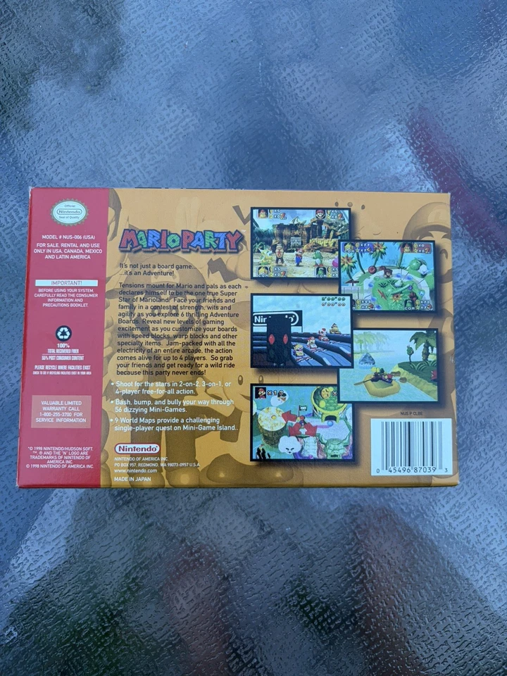 Mario Party N64 Complete In Box CIB Great Shape Nintendo 64 - Image 3 of 4