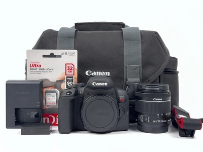 Canon EOS Rebel T8i 24.1MP DSLR Camera W/ EF-S 18-55mm IS Lens - 3k Shutter Used
