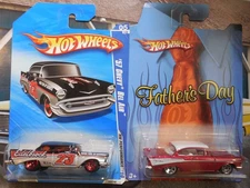 Hot Wheels 57 CHEVY BEL AIR LOT 2 PERFORMANCE EDELBROCK Father’s Day FREE SHIP