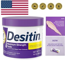 Maximum Strength Baby Diaper Rash Cream, 40 Zinc Oxide for Treatment, Relief...