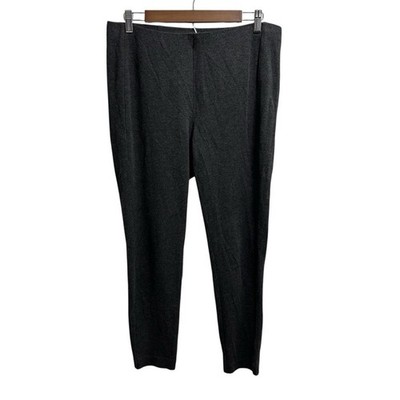 J. Jill Ponte Leggings Size L Petite Charcoal Gray