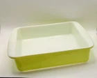 Vintage Pyrex 222 8x8 inch Baking Pan Lime Green Brownie Casserole Square Dish