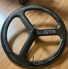 HED GT3 Carbon Fiber Tubular Rear Wheel Continental 700c Hed Skewer