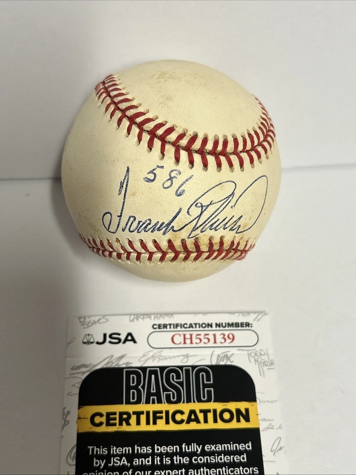 Frank Robinson Signed Baseball ROAL Ball 586 Baltimore Orioles JSA COA - Image 2 of 4