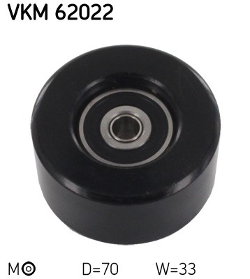 Upper SKF-OE VKM 62022 Belt Tensioner, V-ribbed belt for NISSAN