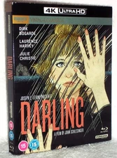 Darling (4K/Blu-ray, 2025) John Schlesinger film Laurence Harvey Julie Christie