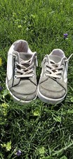 Used Clean Cotton On Kids Size 9 Green Suede And White Sneakers