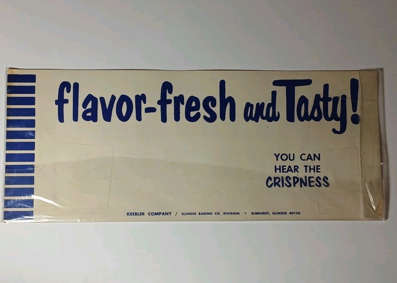 1950s Vintage Keebler Sign Keebler Cookies Elmhurst Illinois NEXT WINDOW SIGN