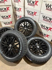 set of 18” alloy wheels & all terrain Tyres Fits Vw Transporter T5 T6 5x120