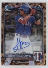 2025 Bowman Chrome Prospect Peanuts Refractor 5/5 Jesus Lopez #CPA-JLO Auto v9t