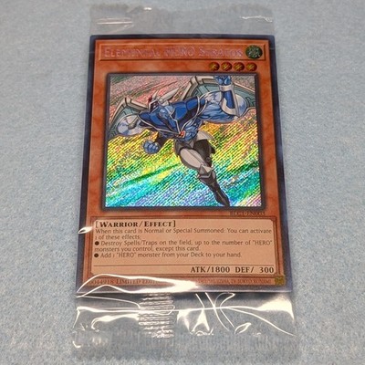 1x Yugioh Elemental HERO Stratos BLC1 Limited Ed Secret Rare Card Sealed