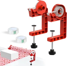 Tabletop Gift Wrapping Tool with Tape Dispenser–2 Pack Adjustable Wrapping Paper