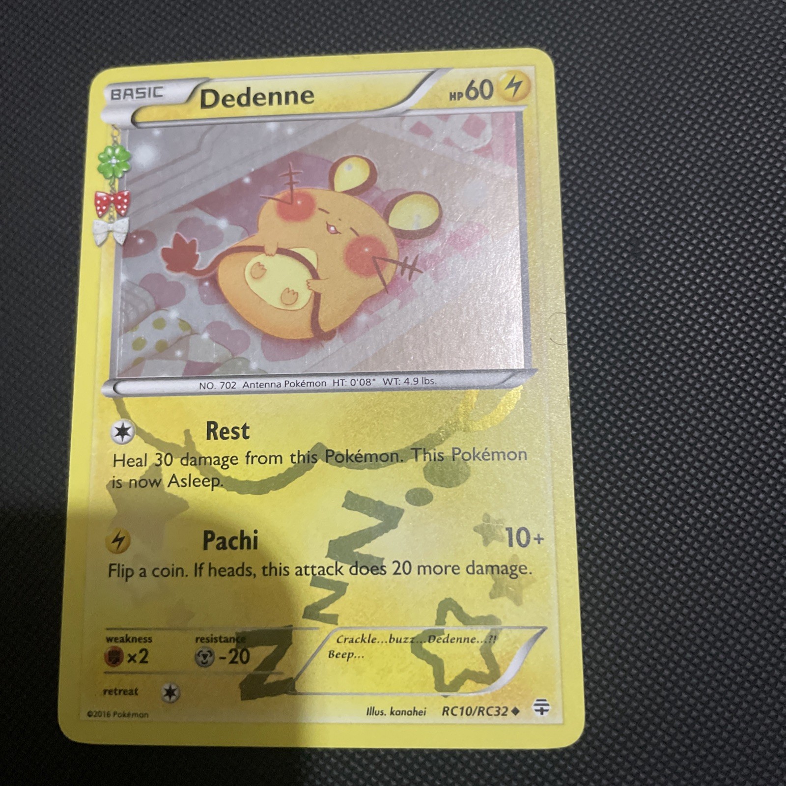Pokémon TCG Dedenne Generations RC10/RC32 Holo Rare Mint Condition