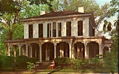 Vintage Eufaula AL Drewery-Mitchell-Moorer Home Postcard Italianate House