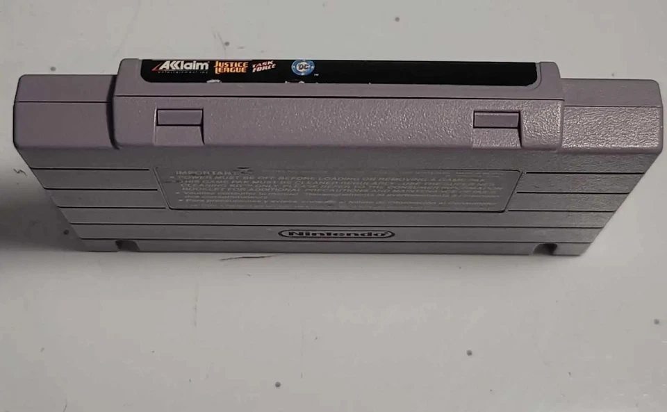 Justice League Task Force (Super Nintendo Entertainment System, 1995) Untested - Image 3 of 4