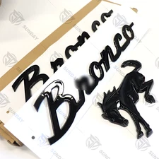 3PC Chrome/Black Tailgate Fender Classic Emblem Badge For 2021-2026 Accessories