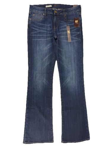 Kut From the Kloth Women's Natalie High Rise Boot Cut Blue Denim Jeans Size 10 - Picture 2 of 12