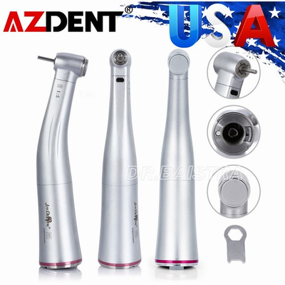 #ad #ad AZDENT LED Dental Electric Handpiece 1:5 Contra Angle Fiber Optic High Speed $68.99