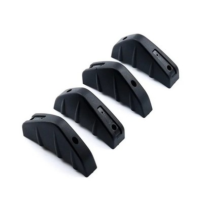 4Pcs Universal Carbon Fiber Rear Bumper Diffuser Lip Spoiler ABS Anti-Collision