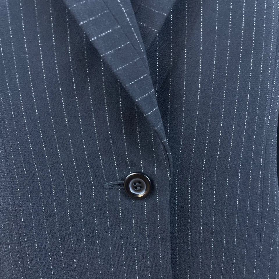 Blazer informal Corner Annex para mujer negro a rayas talla 10 Foto 4 de 4