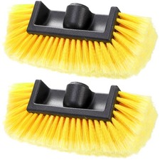 2 Pack Car Wash Brush Head, 10'' Car Wash Scrubber with Soft Bristle, Car Cle...