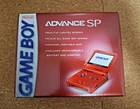 NEW Nintendo GameBoy Advance SP Flame Red *BEAUTIFUL BOX - Read Description*