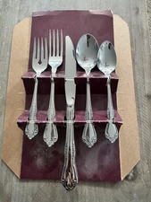 Oneida Ltd Mansfield Amadeus Wm A Rogers Deluxe Stainless 5 Pc 1 Place Setting