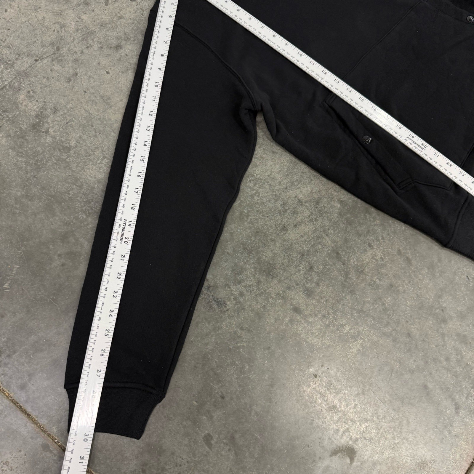 Stone Island Logo Patch Pullover Black Hoodie Des… - image 3