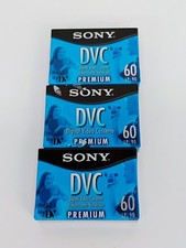 3 Sony DVC Premium Mini DV 60 LP-90 Digital Video Cassette Tape SEALED 5B