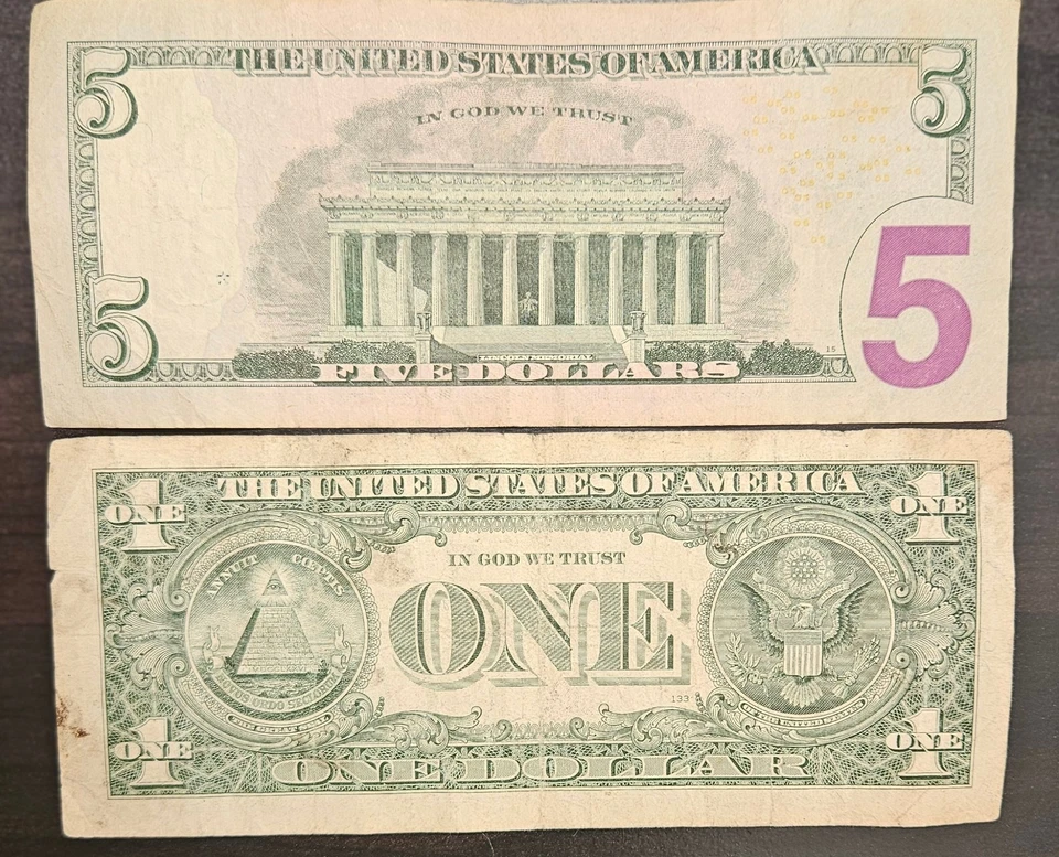 Star Notes. $5 2009, And $1 2003A - Image 2 of 2
