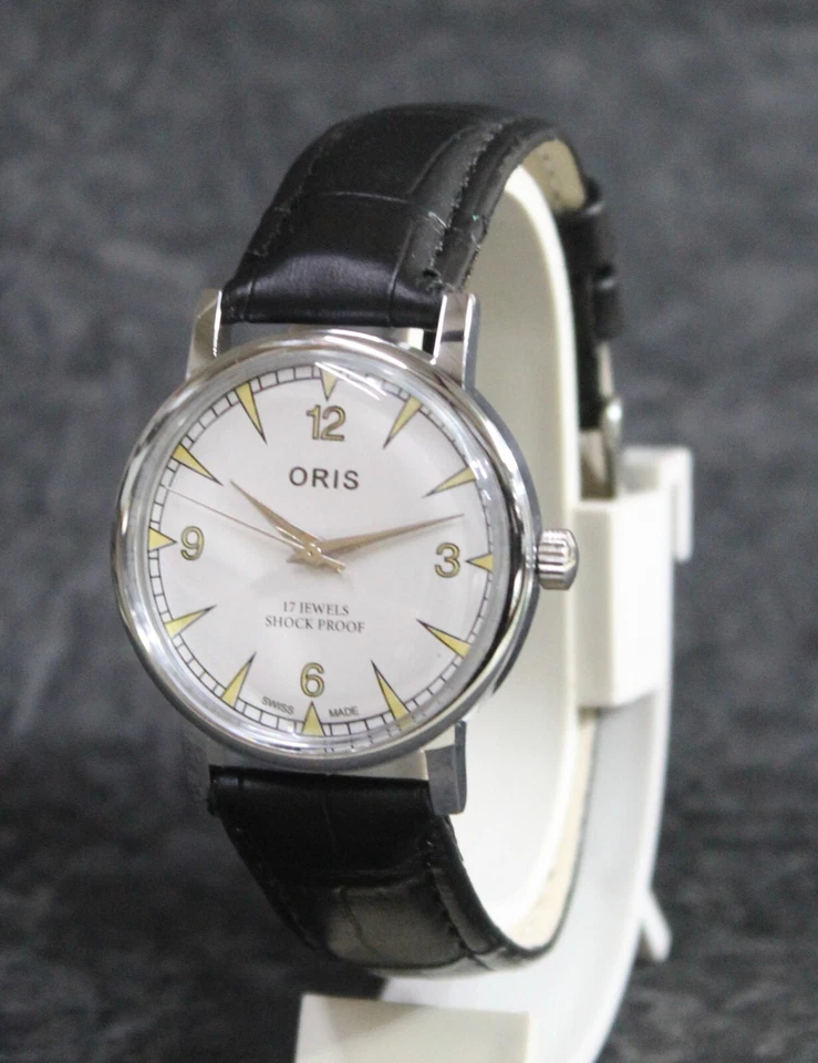Редкие винтажные швейцарские наручные часы Oris FHF ST96 17 камней ручной завод - Изображение 3 из 4